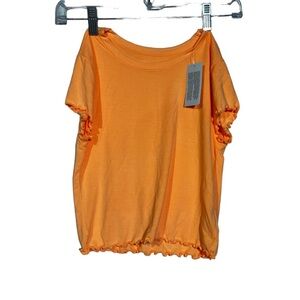 NWT American Eagle Short Sleeve Tee Orange Soft and Sexy Size Small